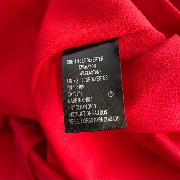 Tahari Red Mini Cocktail Dress - Picture 8 of 8